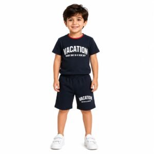 Boys' Cotton Printed Co-ord Set