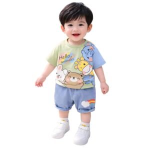 Kids' Printed T-Shirt & Shorts Set