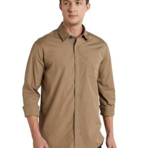 Men's Casual Cotton Poplin Shirt — Regular Fit