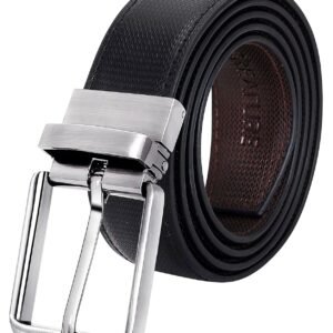 Men's Reversible Vegan Leather Belt